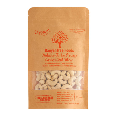 Malabar Creamy Jumbo Cashew Nuts Whole 100g | BanyanTree Foods