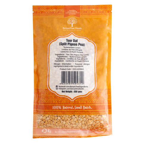 BanyanTree Foods Toor Dal (Split Pigeon Pea) | BanyanTree Foods